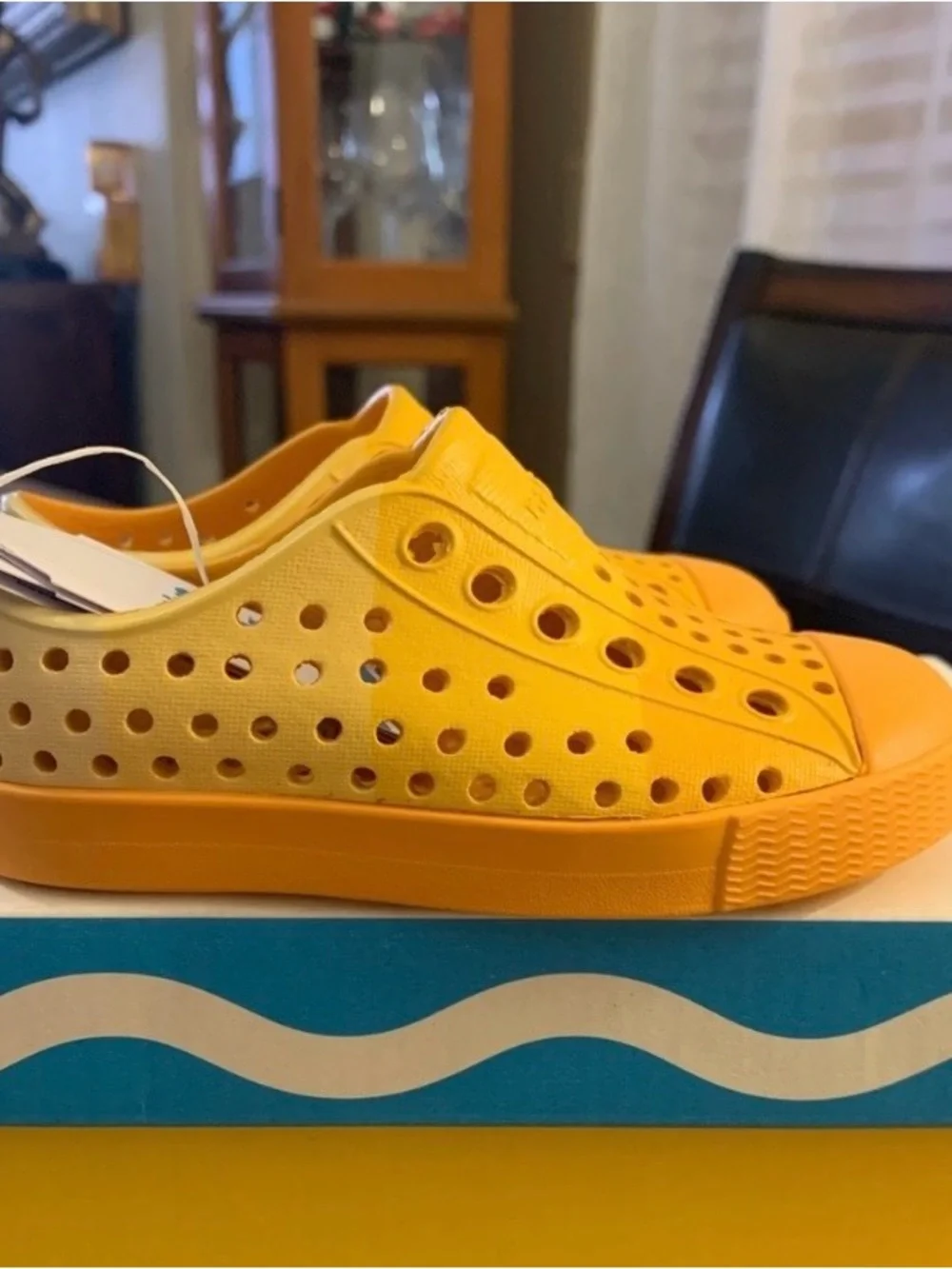 Native Kids Slip-On Water Shoes in Bright Yellow
